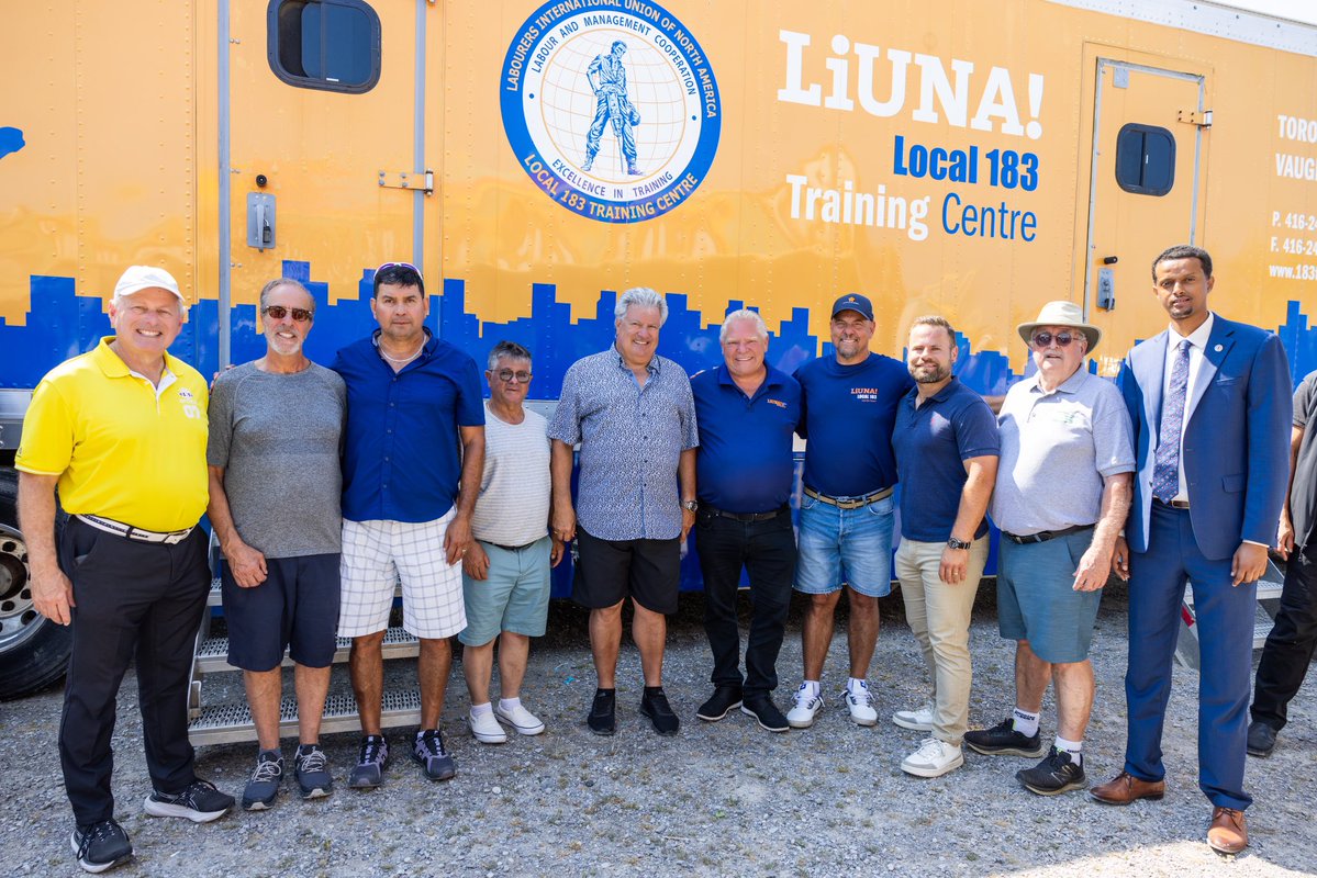 fordnation's tweet image. I joined the hardworking members of LiUNA Local 183 and their families at this year’s Family Day Picnic. The women and men of LiUNA are helping to build Ontario’s future.