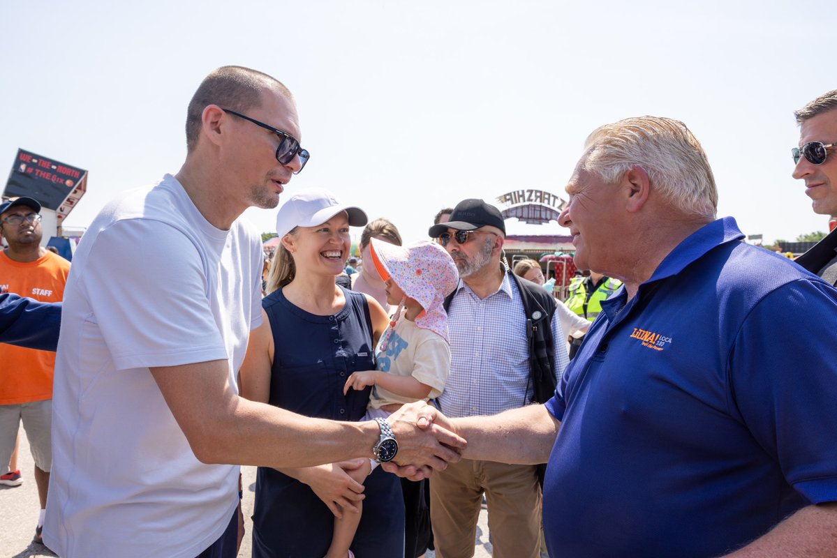 fordnation's tweet image. I joined the hardworking members of LiUNA Local 183 and their families at this year’s Family Day Picnic. The women and men of LiUNA are helping to build Ontario’s future.