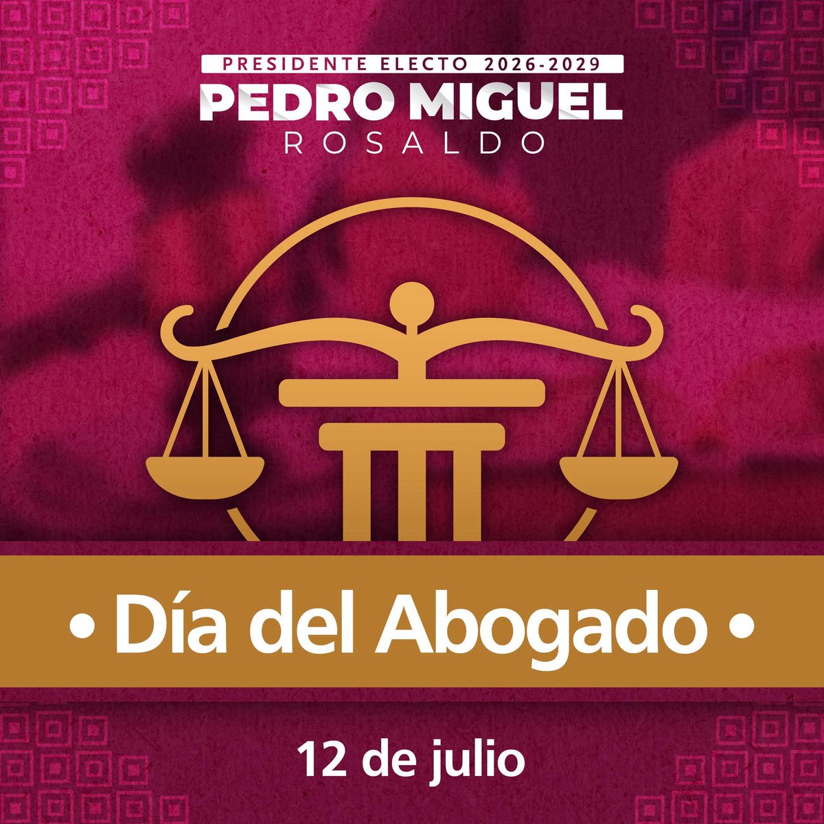 El Estado de Derecho es pilar para la convivencia social. 
Mi reconocimiento a los hombres y mujeres que trabajan todos los días para hacerlo valer.