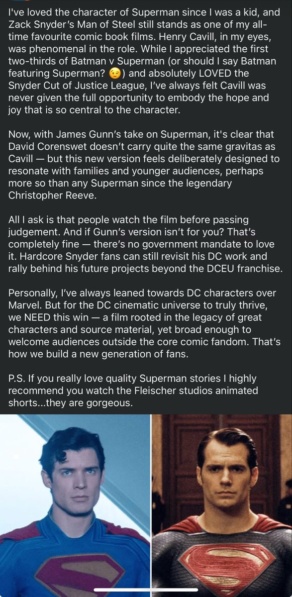 W review…. Feel the same #Superman