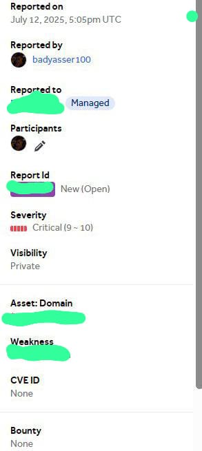 #day 29 of trying to get my first critical bug  
 hunting:  5 h  
   studying: 0 h
   bugs reported:  1 ☺️
I dream to  see triggered 🫠