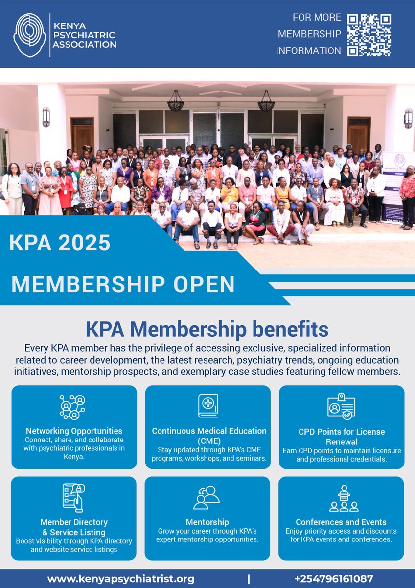 Learn more &amp; join.
kenyapsychiatrist.org/membership/