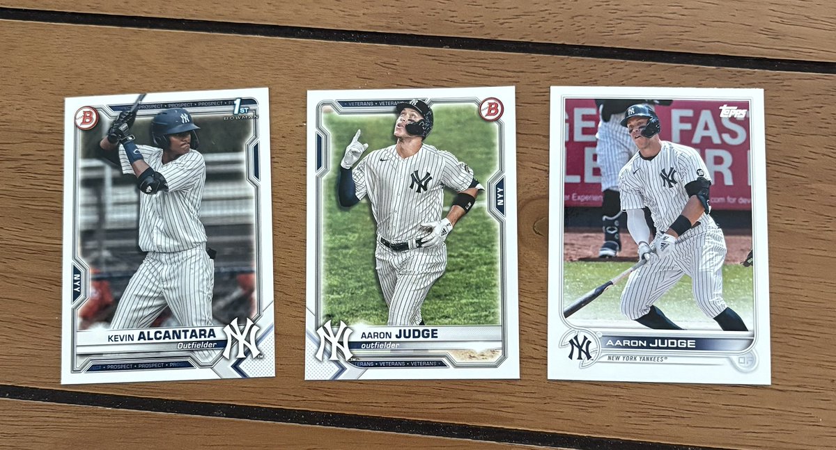 Saturday mail day Part 2. Thanks to <a href="/extrainnings/">Extra Innings</a> for the Judge cards from your recent giveaway and for the extra Alcántara !!! 😎
