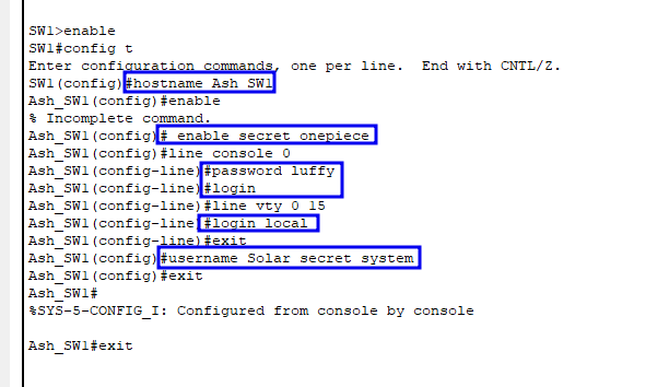 bearded_tayo's tweet image. Today&apos;s lab helped locked down console, Telnet &amp;amp; enable mode access across all devices. I even hashed the enable password, set up local login with real username &amp;amp; password for Telnet. It was fun as everything felt more legit &amp;amp; less random.
#100DaysOfNetworking @ireteeh