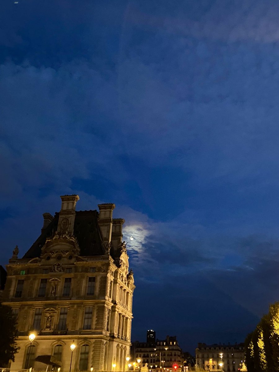 La montgolfière s’élève à 60 m au-dessus du jardin des Tuileries , magique et fédératrice 🖤💛💙📸B.Fleurot 🌅
