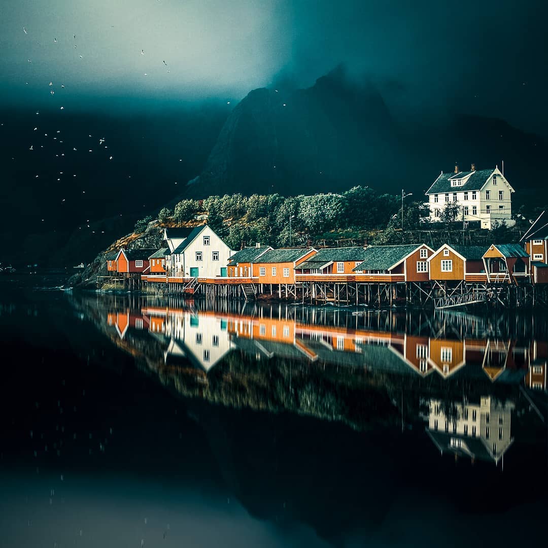Good night from Norway, where summer lights up fishing villages along the fjords. Vikings worked these shores, mending nets and crafting boats for raids or trade. What part of their coastal life speaks to you?