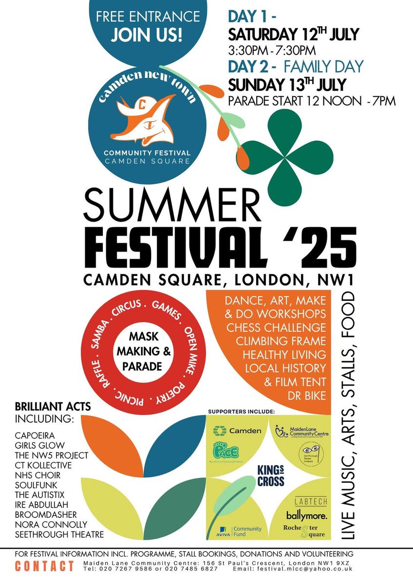TheAutistiX's tweet photo. TOMORROW! 13th July! On the main stage at 3pm (for 3:30pm) @TheAutistiX  #CamdenNewTownCommunityFestival @CamdenNewTownFestival Looking forward to seeing you there! Bring friends, family, colleagues, anyone &amp; everyone! https://t.co/qIWgG8A2Ge