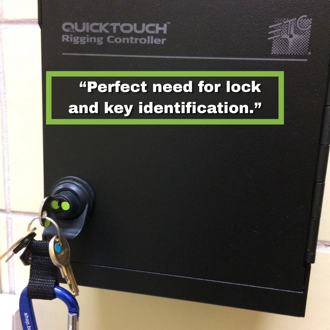 ChromaLabel's tweet image. 🔐 Exactly what I was looking for!
These 1/4" dots are the perfect solution for lock and key identification—clean, simple, and super effective. Color-coding just made life easier! 🎯

#ChromaLabel #LabelItRight #OrganizationGoals #OfficeHacks