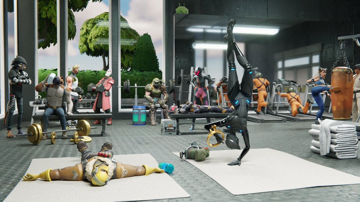xtreme_192's tweet image. Raptor isn&apos;t doing too well with his training
(lynx won a crown off of him)

#Fortnite #FortniteArt #FortniteSuper #Blender