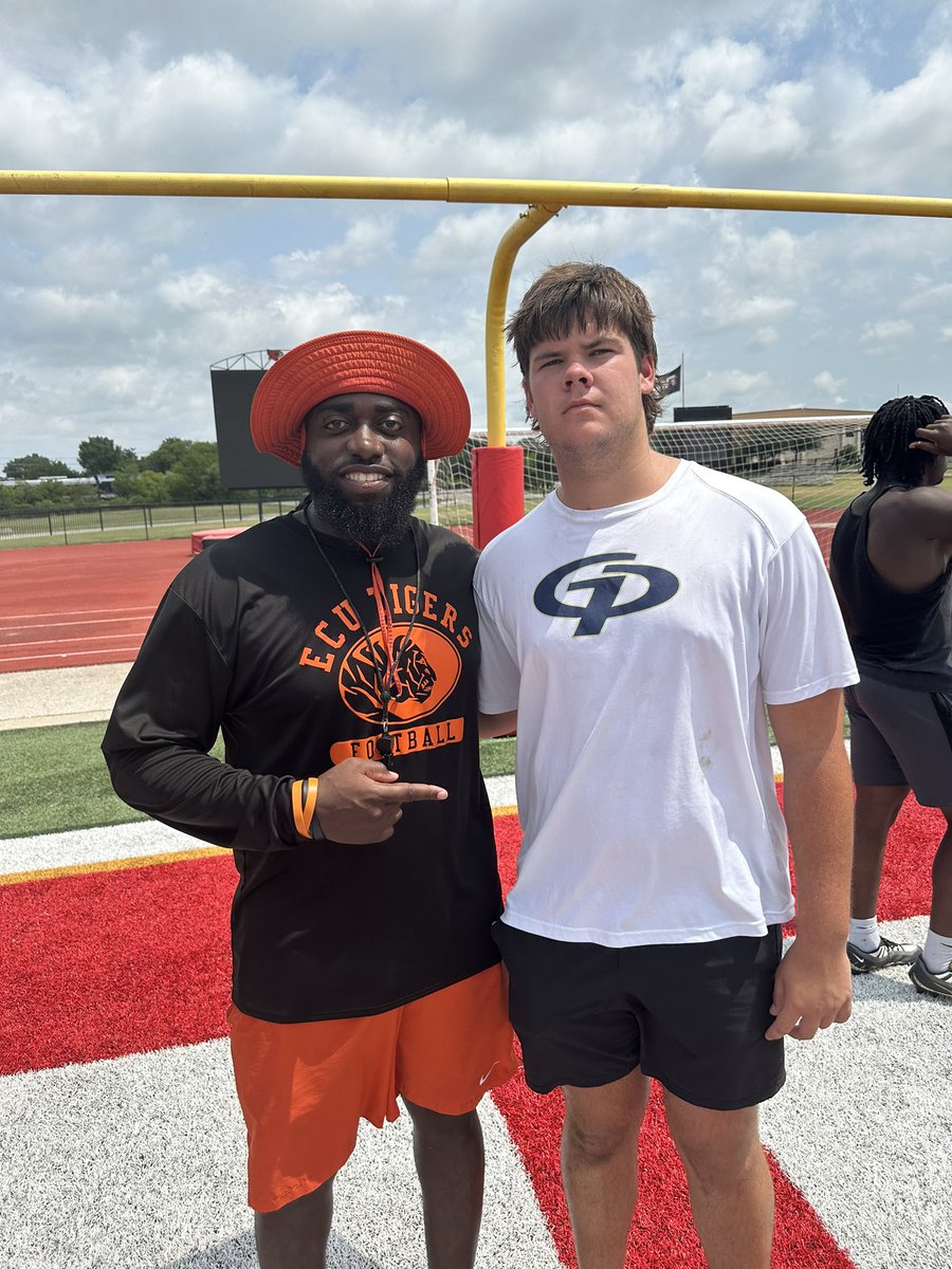 Kolby McLean 59 (@kolbymclean59) on Twitter photo Had a great time getting some work in with <a href="/ECUTigersFB/">ECU Tigers Football</a> camp today. Appreciate the time <a href="/CoachIngramECU/">Michael Ingram</a>. Everyday is an opportunity to grow and get better. <a href="/grace_prep/">Grace Prep Football</a> <a href="/chadpegues1/">Chad Pegues</a> Had a great time getting some work in with <a href="/ECUTigersFB/">ECU Tigers Football</a> camp today. Appreciate the time <a href="/CoachIngramECU/">Michael Ingram</a>. Everyday is an opportunity to grow and get better. <a href="/grace_prep/">Grace Prep Football</a> <a href="/chadpegues1/">Chad Pegues</a>