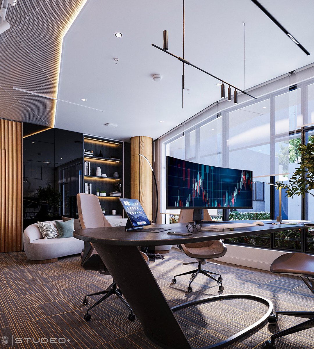 Architect_jide's tweet image. Project: VANGUARD • I
modern home workspace.

Design &amp;amp; render @Architect_jide 

#InteriorDesign #HomeOffice #3DRender #ModernWorkspace #ArchViz #DesignInspo #CGI