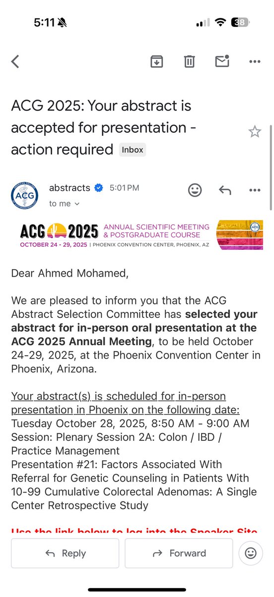 Super excited to share that all our abstracts were accepted <a href="/AmCollegeGastro/">ACG</a>! Honored to be first author on 3 of them—2 selected for oral presentation! Huge thanks to my amazing mentor &amp; PI Dr.<a href="/CMacaronMD/">Carole Macaron</a> for the incredible support and guidance! 🎉🎉👏👏 
#ACG2025 #MedTwitter