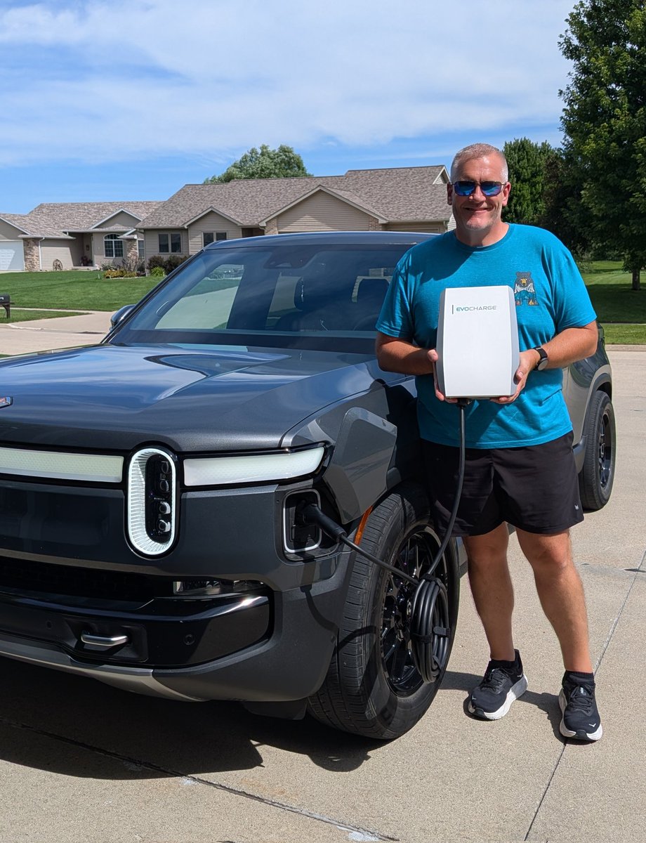 trmaier's tweet image. Thank you again to @EVChargStations, @tommolog and @EvoCharge for the July giveaway of the Evocharge Home 50. Can't wait to get back to charging (safely) at full level 2 capabilities!