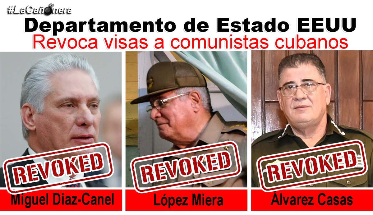 fabiovillalobo5's tweet photo. #BreackingNews ☝🤠#LaCañonera Que tirada!
Chaves la hace de nuevo, ahora por sus órdenes y poder sobre el Departamento de Estado de EEUU le REVOCANla visa a comunistas de la dictadura cubana https://t.co/zcNM1bs8Gw