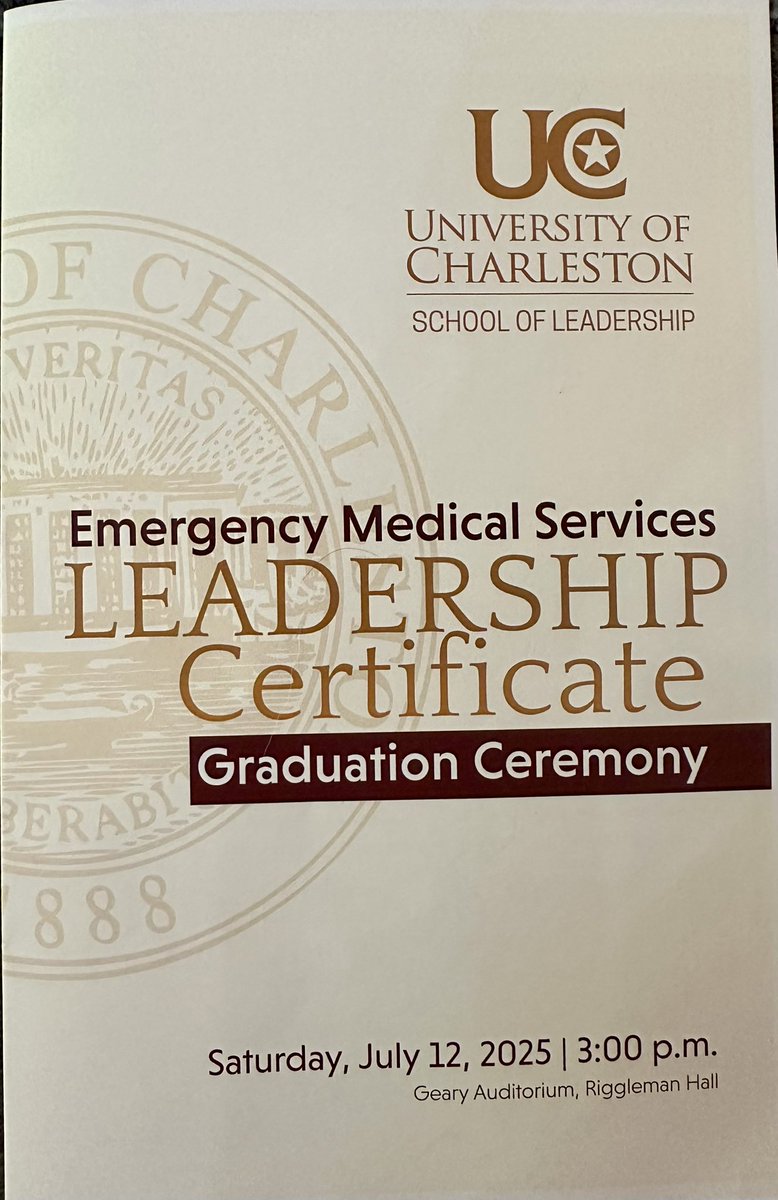 TresaHowell4WV's tweet image. It was a pleasure to attend the EMS Leadership Certificate Graduation Ceremony at the University of Charleston with @wvgovernor Morrisey as keynote speaker. Congratulations to the graduates—your dedication to service and leadership is making a real difference in our communities
