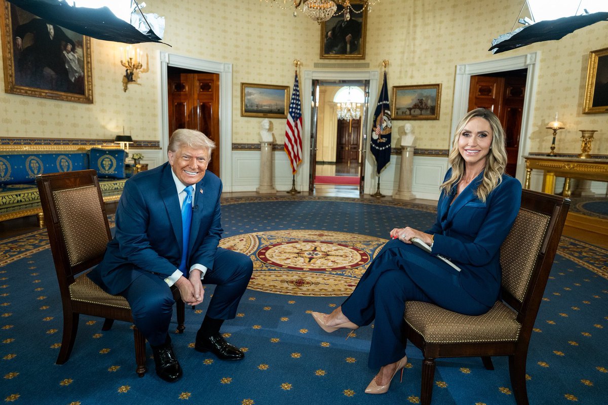 HelenAIPatriot's tweet photo. 🚨 TONIGHT 9PM EST 🇺🇸
President TRUMP sits down with @LaraLeaTrump on @MyViewFNC — one year after the Butler assassination attempt.
Raw. Powerful. Unmissable. 🔥
#Trump2024 #MAGA #ButlerStrong #AmericaFirst https://t.co/0Nx1yjXRoT