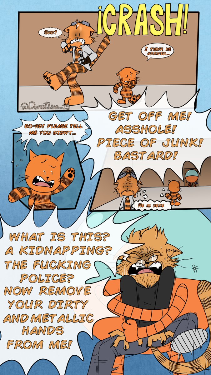 Donutleon_13's tweet photo. Capítulo 2/ Parte 5
GP VIEJO MIADO FINALMENTE DA LA CARA (recordatorio de que este es un AU +18 por las temáticas que aborda)
Lo subo de nuevo porque las páginas estaban en desorden pfff
#dogman #dogmanxpetey #dogmanau #AUerror https://t.co/MfUAm1578J