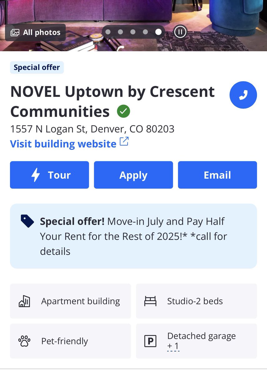 RESightsbyME's tweet image. Concessions are getting wild in Denver…
“Move in July & pay 50% off rent for the remainder of 2025…”