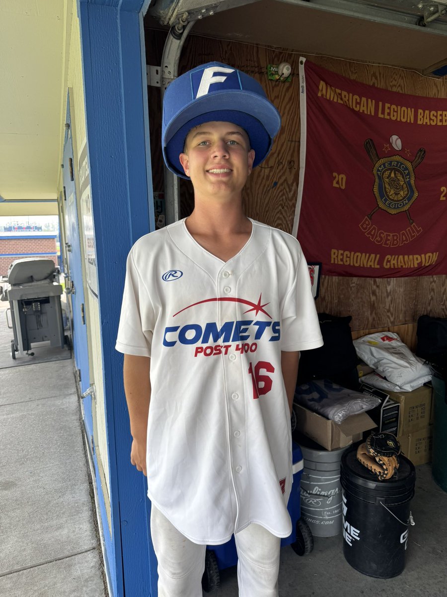 Post400Baseball's tweet image. Comets- 8, Aberdeen- 3
Congratulations to player of the game, Peyton Ochsner!
5.1 IP, 6 H, 2 R, 1 ER, 2 BB, 2 SO
#post400