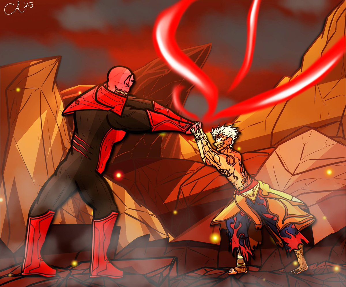 CloudedArtist's tweet photo. Atrocitus vs Asura (DC vs Asura's Wrath)
Not exactly a MU I like or hate, but it was great to draw these two!
#dccomics #Atrocitus #RedLantern #AsurasWrath #Capcom #DEATHBATTLE #deathbattlecast https://t.co/PzPykJfcqu