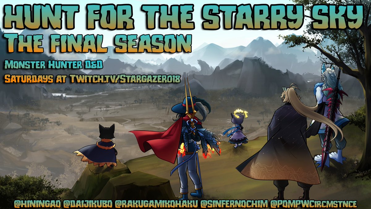 🔴LIVE NOW! HUNT FOR THE STARRY SKY: EPISODE 101🔴 

Twitch: twitch.tv/stargazer018
YouTube: youtube.com/@stargazer0184 

#MonsterHunter #DnD #Vtubers
