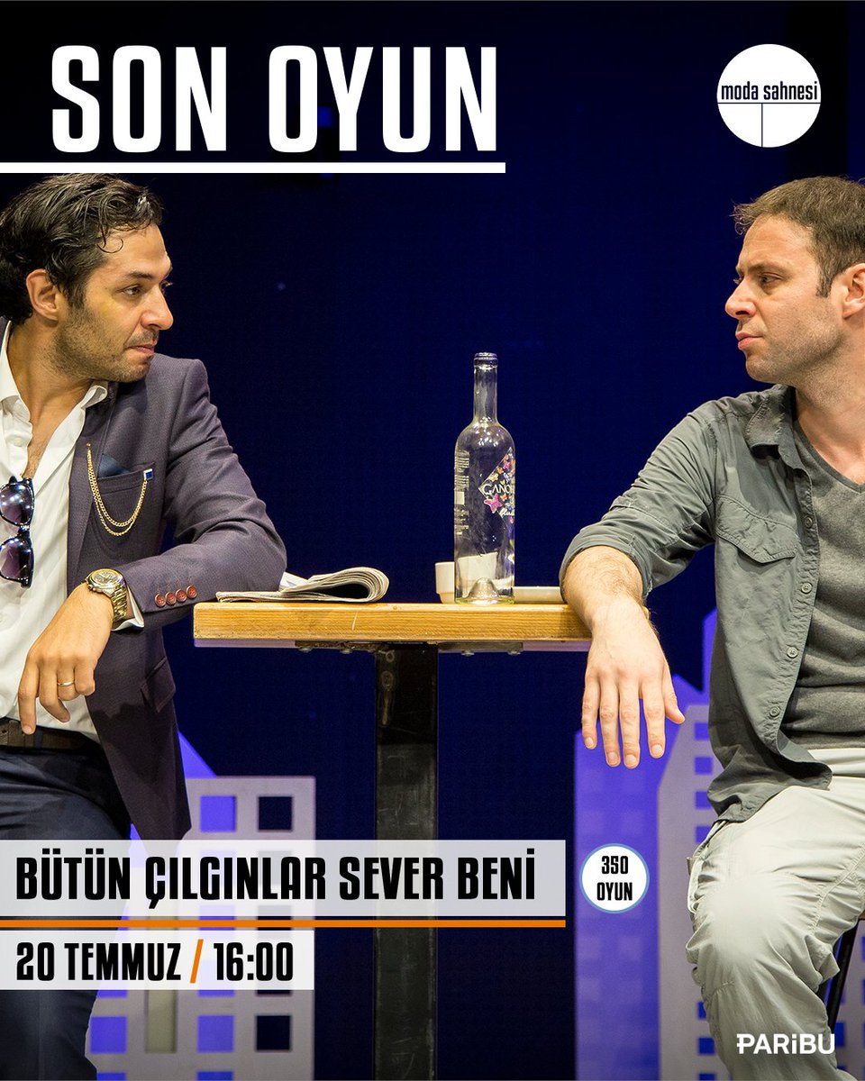 Bütün Çılgınlar Sever Beni
20 Temmuz, 16.00
Bilet almak için biletinial.com/tr-tr/tiyatro/…

<a href="/k_aydogan/">kemal aydoğan</a> <a href="/mert__firat/">Mert FIRAT</a> <a href="/cglryalcinkaya/">mavravar</a> <a href="/oznursrclr/">öznur serçeler</a>

#bütünçılgınlarseverbeni #modasahnesi