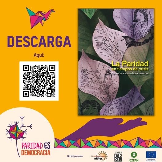 #Informe 
Paridad en tiempos de crisis.
Un llamado urgente a repensar la democracia desde una perspectiva paritaria.
👉Descarga la publicación de: acortar.link/n3t9Wh
Con el apoyo de <a href="/UEenBolivia/">Unión Europea Bolivia</a>