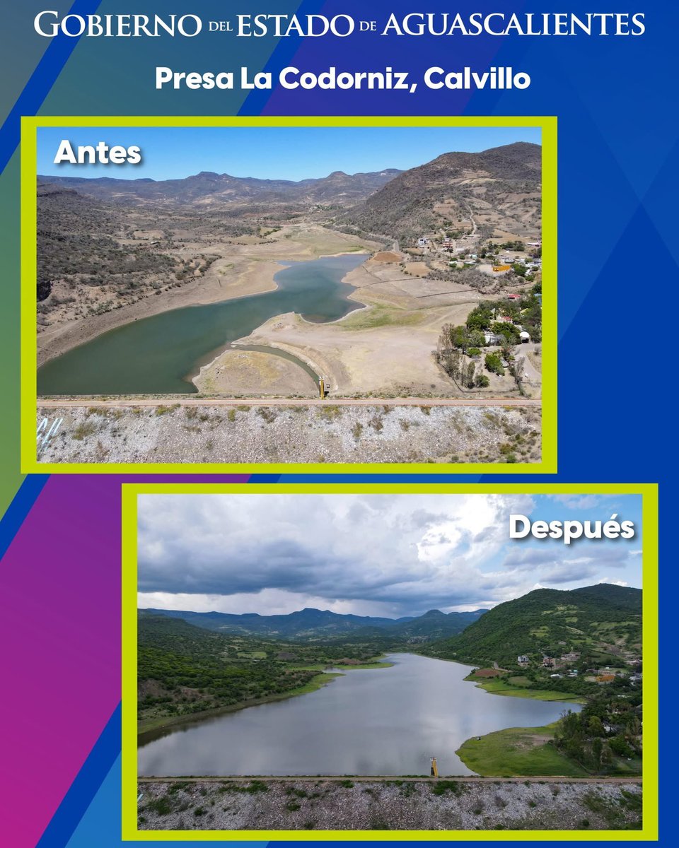 ¡Benditas lluvias! Y buenas noticias para el campo de Aguascalientes 🌽🌿🤠

#ElGiganteDeMéxico