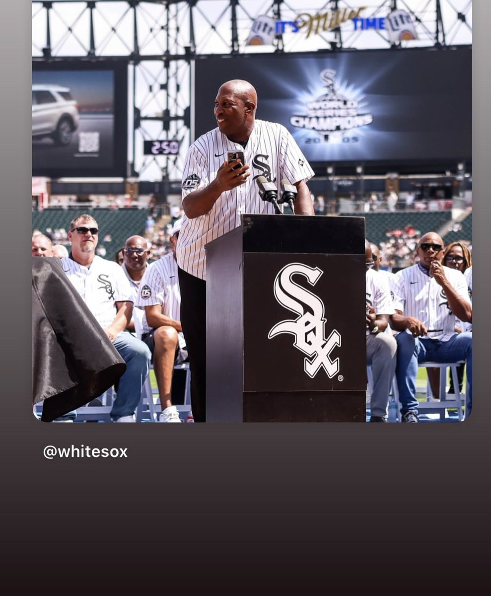 Jermaine Dye (@jermainedye) on Twitter photo What a great weekend. Thank you <a href="/whitesox/">Chicago White Sox</a> for bringing everyone back for a 05 World Series reunion. What a great weekend. Thank you <a href="/whitesox/">Chicago White Sox</a> for bringing everyone back for a 05 World Series reunion.