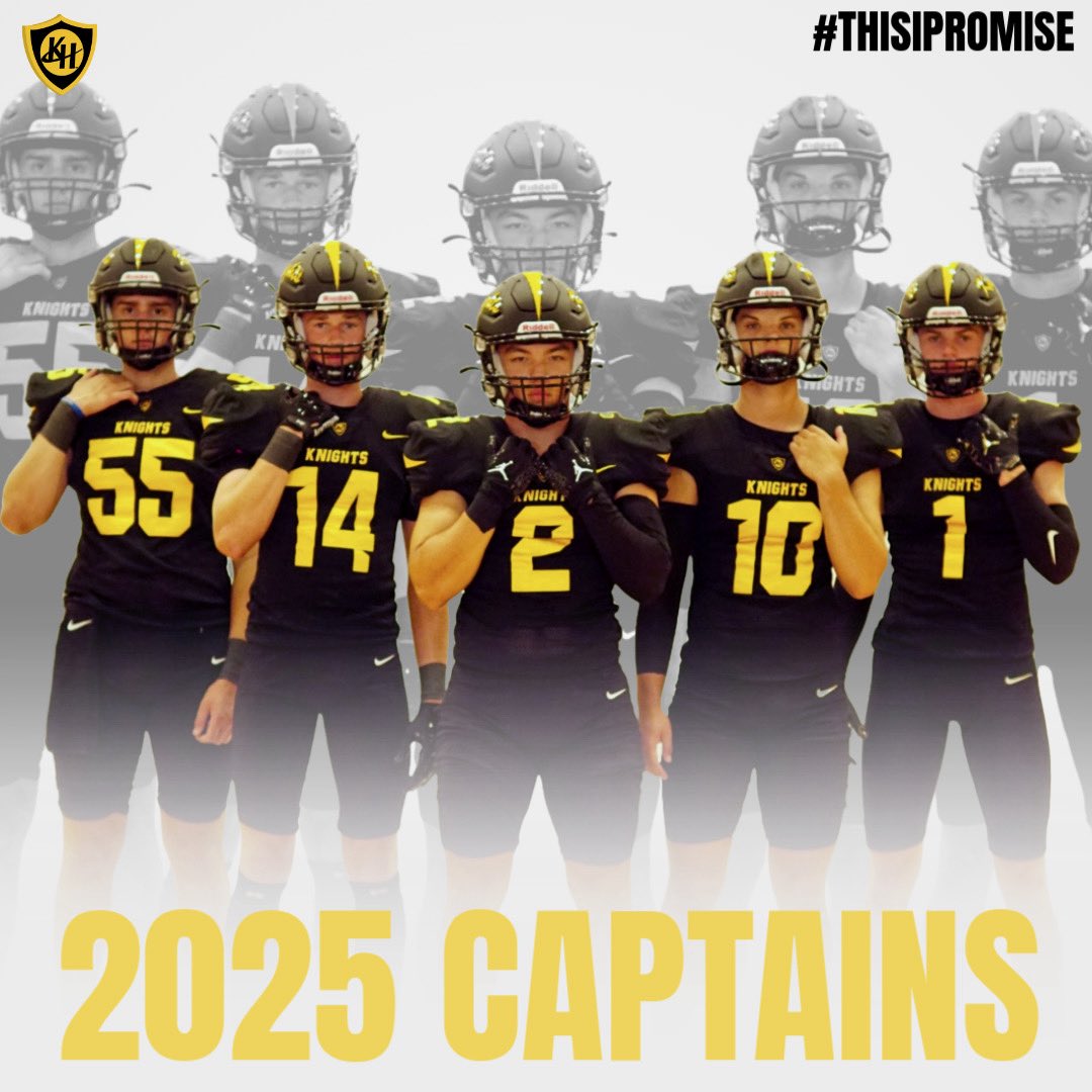 Kenowa Hills Knights Football βοΈπ (@khhsfootball) on Twitter photo Your 2025 Captains, as voted on by the team:
#1 - <a href="/WillFussman/">Will Fussman</a>
#2 - <a href="/ZanderYost2/">Zander Yost</a>
#10 - <a href="/GraysonFellows3/">Grayson Fellows</a>
#14 - <a href="/BrennanGustinis/">Brennan Gustinis</a>
#55 - <a href="/BobbyHaism5589/">Bobby Haisma</a> Your 2025 Captains, as voted on by the team:
#1 - <a href="/WillFussman/">Will Fussman</a>
#2 - <a href="/ZanderYost2/">Zander Yost</a>
#10 - <a href="/GraysonFellows3/">Grayson Fellows</a>
#14 - <a href="/BrennanGustinis/">Brennan Gustinis</a>
#55 - <a href="/BobbyHaism5589/">Bobby Haisma</a>