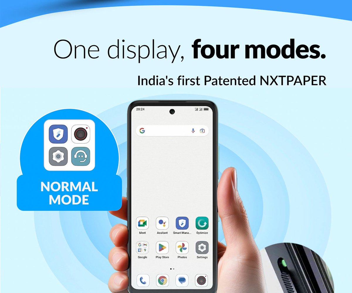 naryankazzi's tweet image. It has matte texture, 120Hz refresh rate display and offers 4 modes: Regular, Max Ink (for deep reads), Ink Paper (E-ink style!), &amp;amp; Colour Paper for soft tones. 📚✍️ A quick slider lets you switch instantly! #ReadingMode #Smartphone