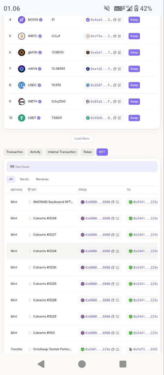 TurcSerin's tweet image. I just received this NFT on @monad_xyz testnet!
Wen drop? 👀
Check if you received yours too:
🔗 testnet.monadexplorer.com

#Monad #AirdropHunt #NFTdrops