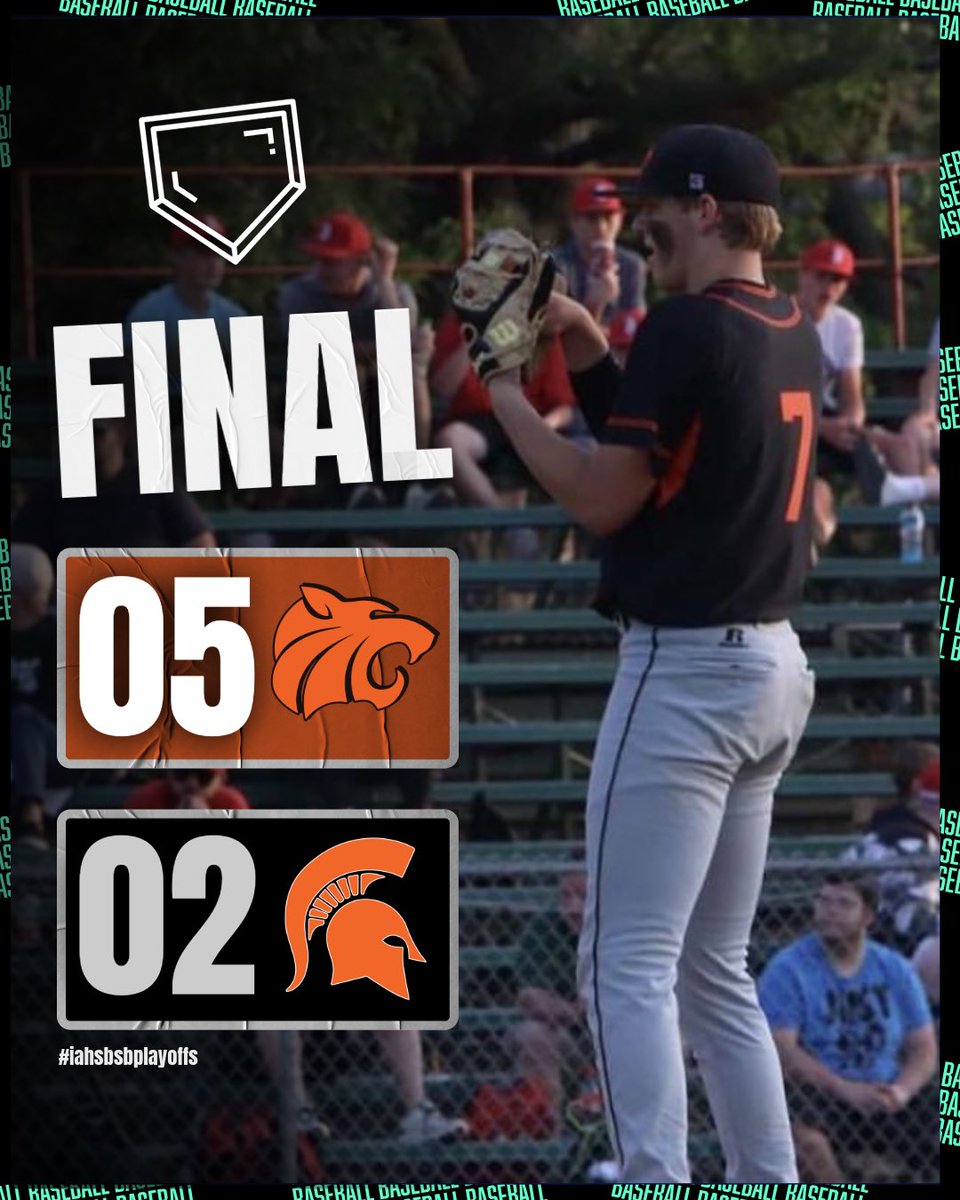 🚨𝗣𝗟𝗔𝗬𝗢𝗙𝗙 𝗕𝗔𝗦𝗘𝗕𝗔𝗟𝗟 𝗙𝗜𝗡𝗔𝗟 𝗦𝗖𝗢𝗥𝗘🚨

Grinnell defeats Solon 5-2 to survive and advance 🔥

Tigers will face Assumption in the substate semi-final.

#iahsbb Instagram