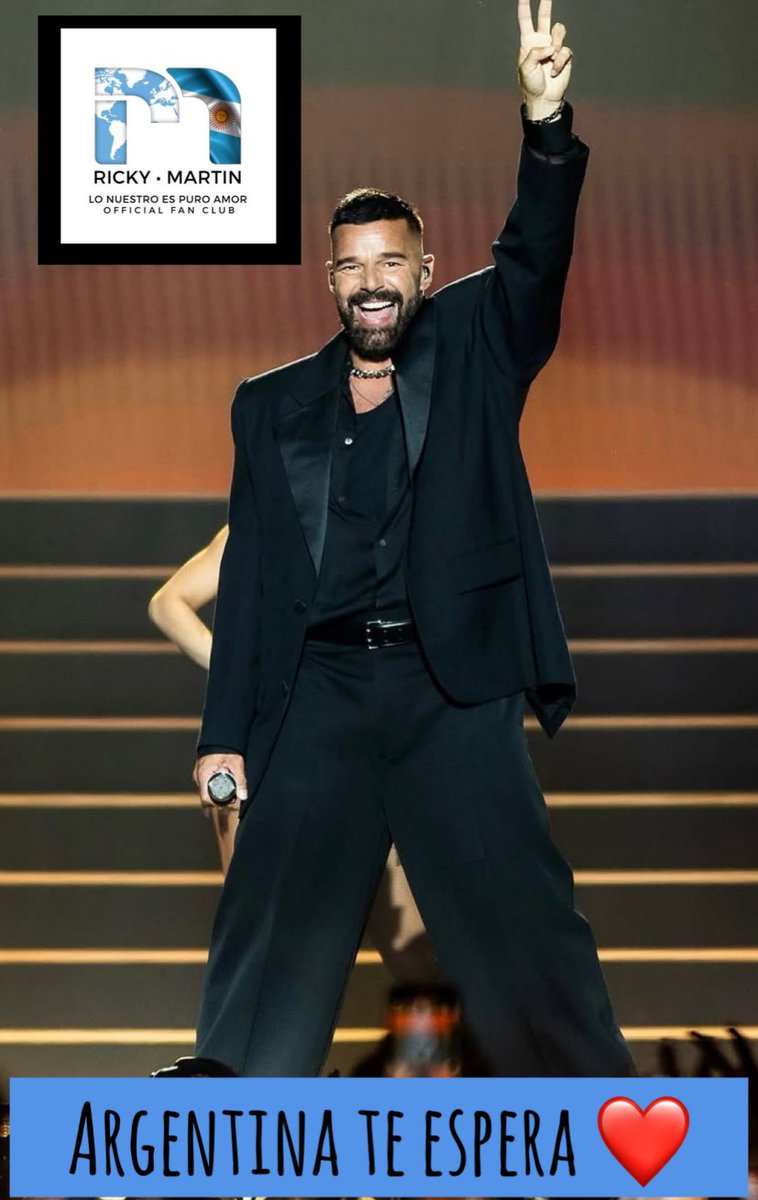 #RickyEnArgentina
#RickyQueremosShows
<a href="/lonuestrofco/">Lo Nuestro Es Puro Amor FCO de Ricky Martin</a> <a href="/RMwebteam/">Ricky Martin WebTeam</a> <a href="/ricky_martin/">Ricky Martin</a>