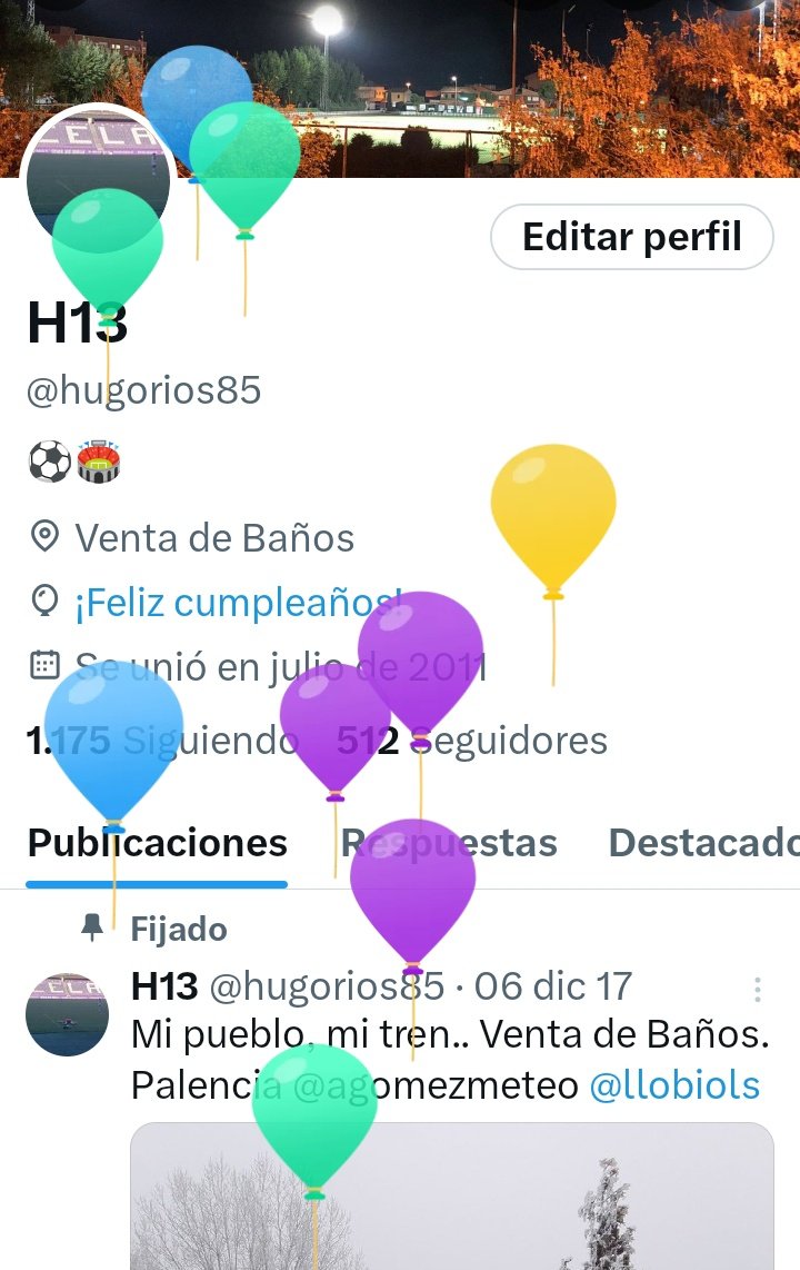 Yujuuu tengo globitos en mi perfil!! 🎂🎂🎂