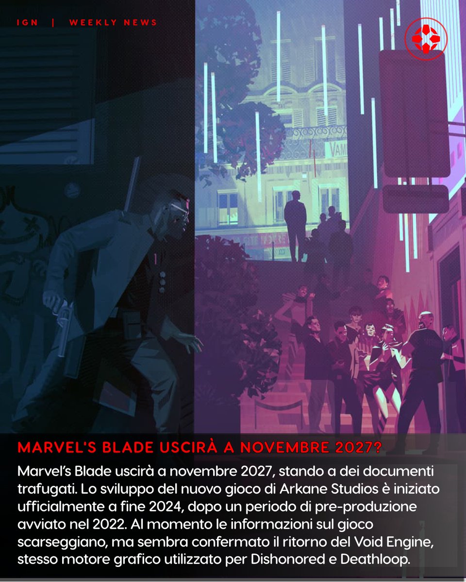 IGNitalia's tweet image. #MarvelsBlade: il nuovo gioco di Arkane Studios potrebbe uscire a novembre 2027. it.ign.com/marvels-blade-…