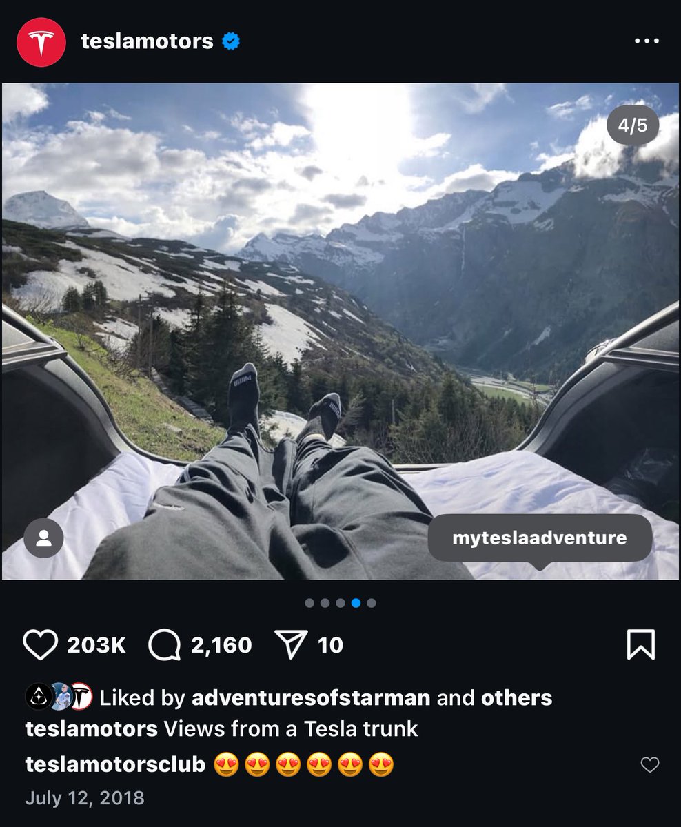 7 years ago today #tesla camping 🚗🏕️