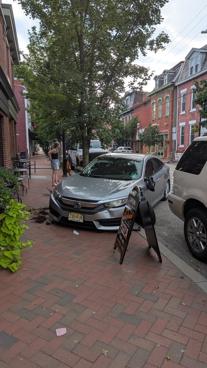 This is why we advocate for traffic calming. A speeder hit this car on Western sending it onto the sidewalk. Luckily no people on the sidewalk were injured.