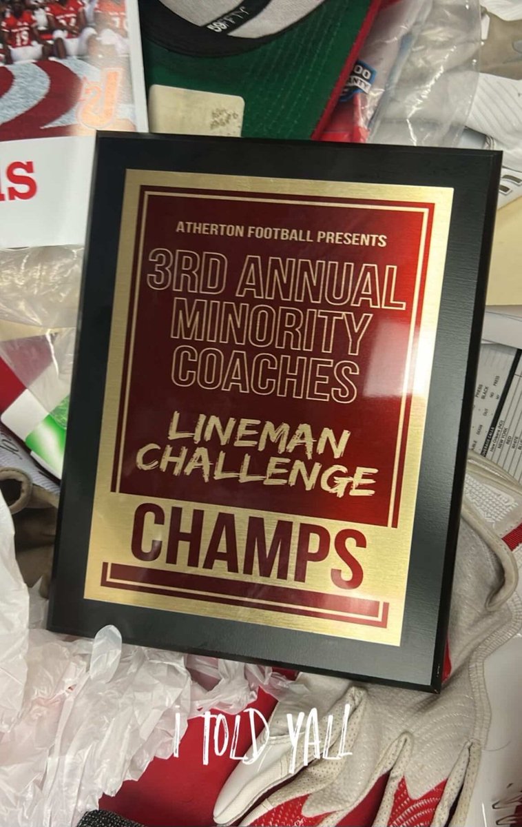 KeganCabbell's tweet photo. Brought home the first place trophy for the big man challenges at the 3rd annual minority coaches 7on7 event @BLawler_9 @HCoachJoeWash77 @RiceFitness1 @Benjiricerollon @ayden_gossett @WardDomini68023 @JeffRedDevilFB https://t.co/MDHr9rmylY