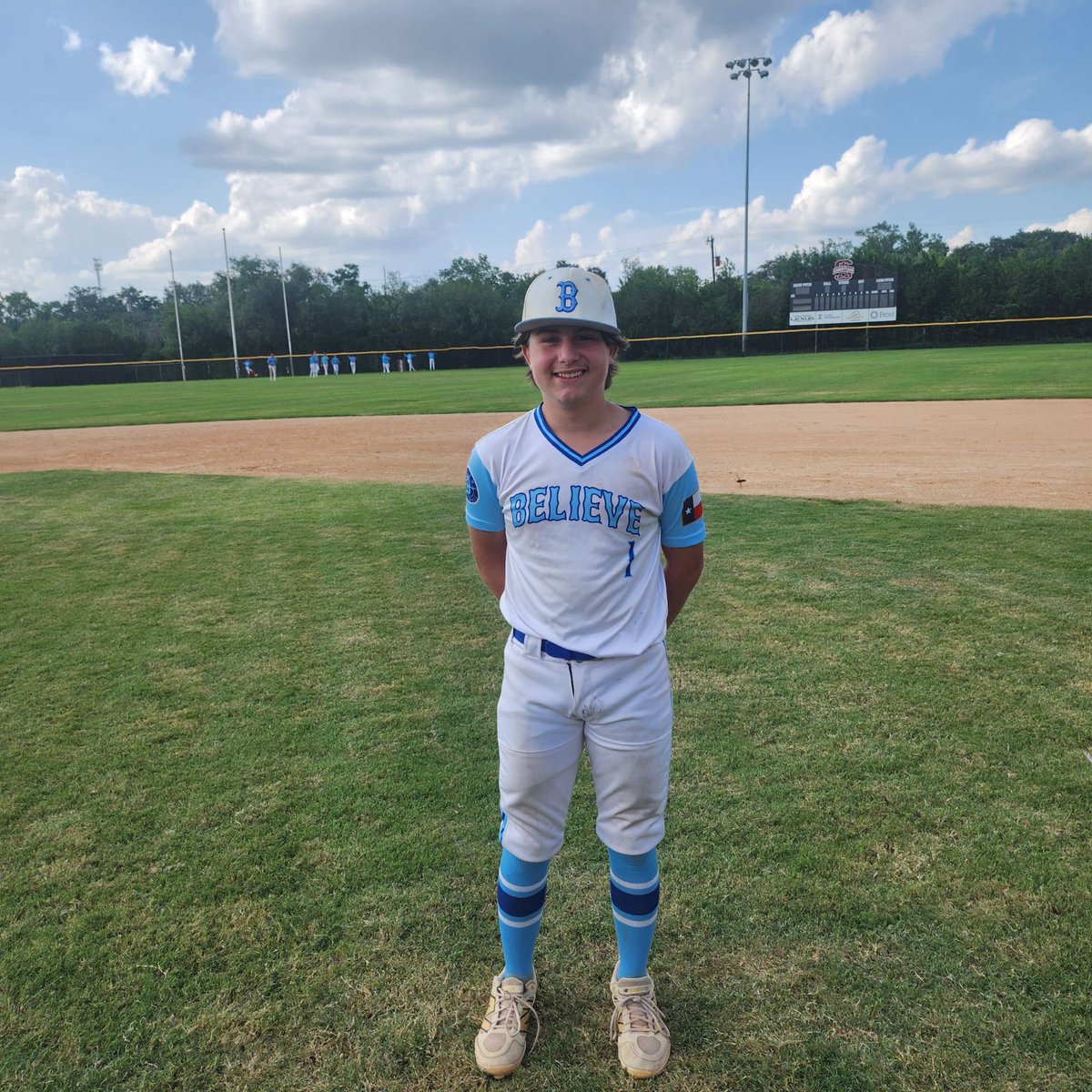 Game 4 at SACS 
Believe Baseball 7
TX Bombers 2

Our PoG is Landon Watson - P (Forney HS 2028)
Watson - 5 IP, 5 H, 2 R, 9 Ks