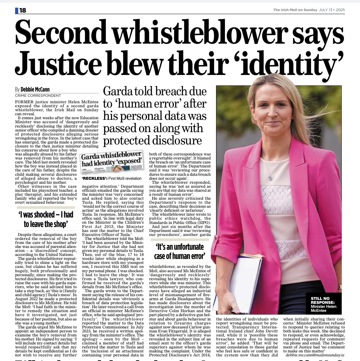 Whistleblower laws mean nothing if the State itself breaches them.

We need urgent reform:
✅ Independent whistleblower protections
✅ Criminal penalties for breaches
✅ End to NDAs + cover-ups
✅ Support for those blacklisted

Truth-tellers deserve more than apologies.