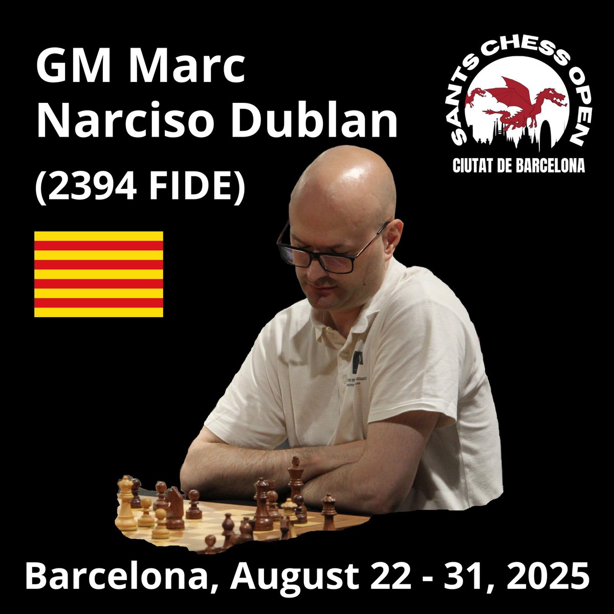 GM Marc Narciso, from Catalonia, has joined to Sants Chess Open 2025. Narciso became Grand Master in 2003 and he was three times catalan champion.

#santschess #chess #barcelona #catalonia #chessplayer #grandmaster