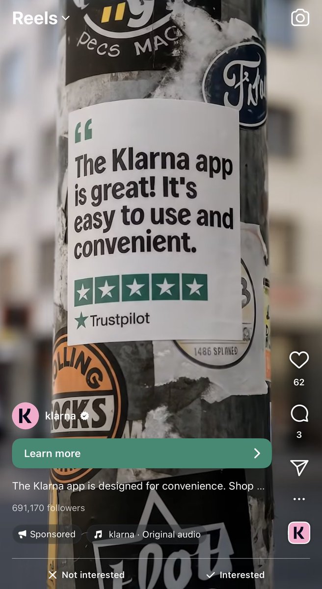 gloop_the2nd's tweet image. ai generated klarna ads maybe we all deserve to die