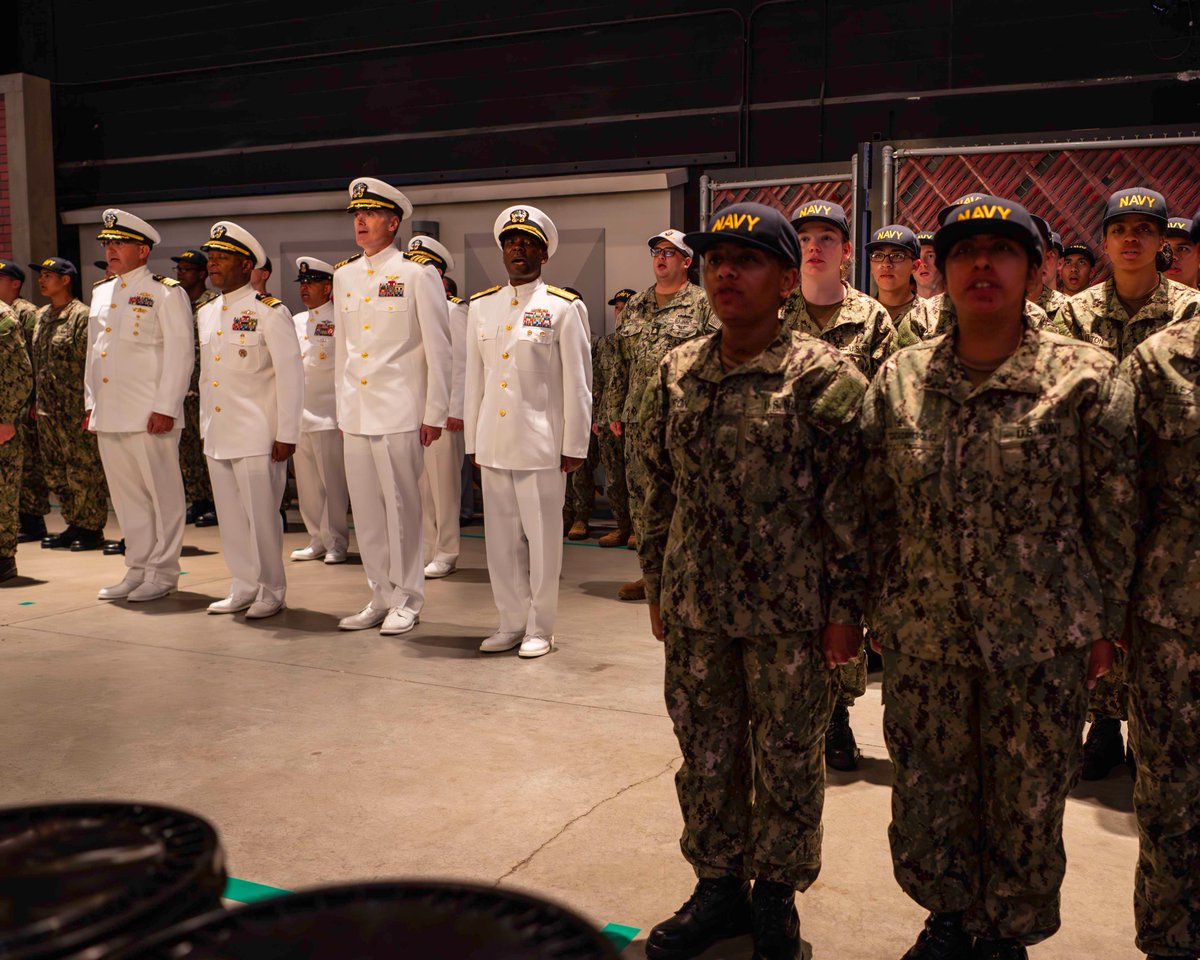 RTC hosted RDML Jay Clark, director N17 for the <a href="/USNavyCNO/">USNavyCNO</a> , and Capt. John Ouellette, CO <a href="/USNavy/">U.S. Navy</a> Reserve, <a href="/NATO/">NATO</a>  ACT, during the capping ceremony at boot camp. The capping ceremony marks recruits becoming Sailors at the end of RTC’s crucible event, Battle Stations.