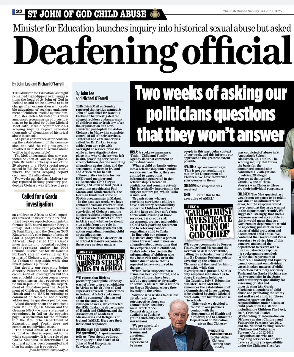 AnybodyButBerti's tweet image. This is what silence looks like.

Ministers mute.
No answers.
No accountability.

Whistleblowers speak up.
Victims speak up.
But leadership says, “It’s not our remit.”

The culture isn’t broken — it’s designed this way.

#Whistleblowers #StJohnOfGod #SilenceIsComplicity