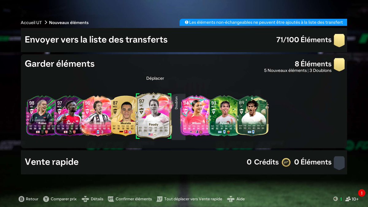 Les Rosicky et les gros choix tombent tranquillement (11 wins minimum) 

Il reste quelques places pour ce week-end ⬇️