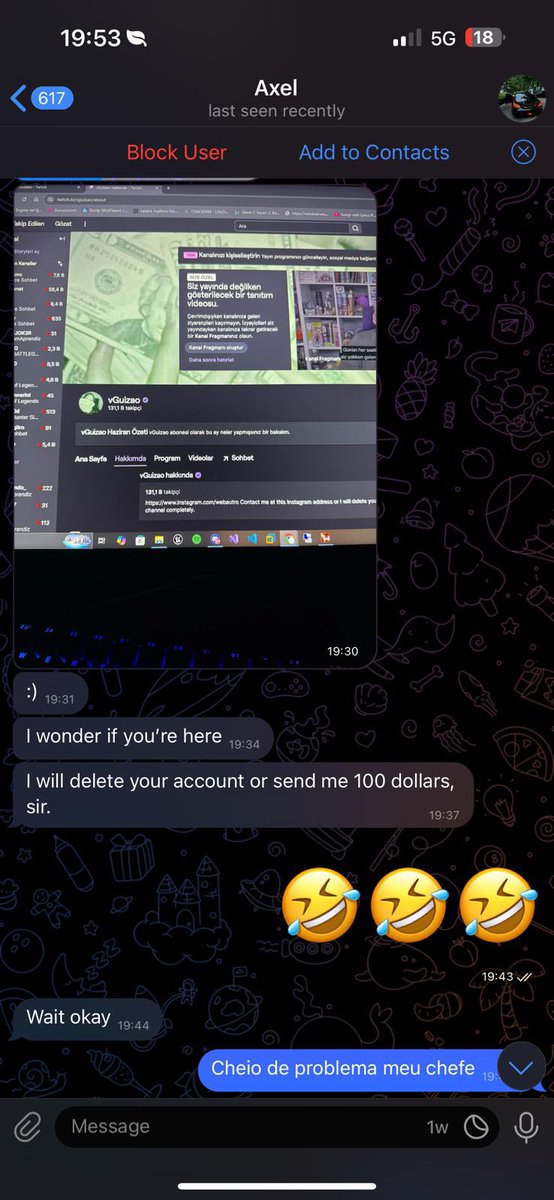 Conversando VGuizao e o hacker é a melhor coisa que eu vi hj 😂