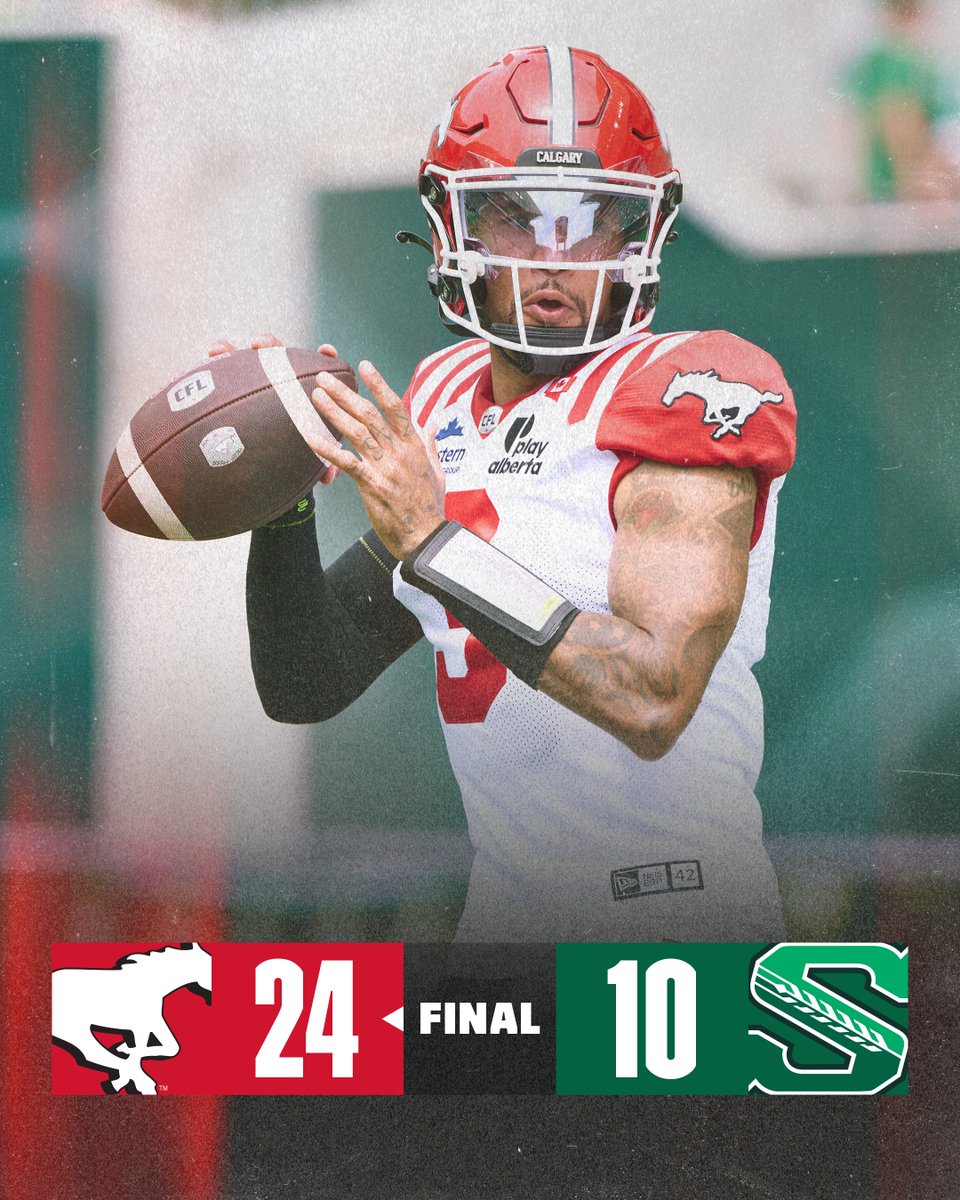 Final from Saskatchewan. 

#CFL