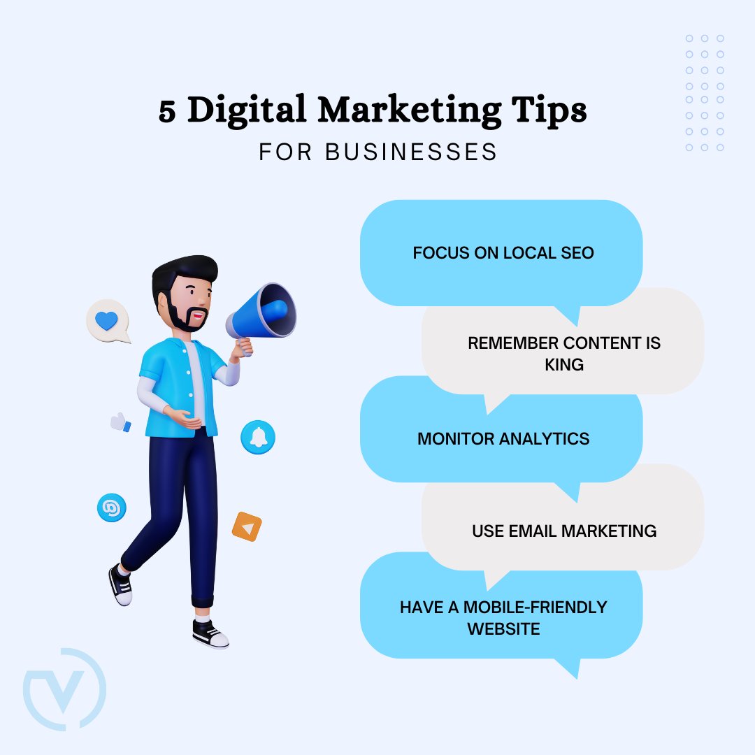 Here are 5 digital marketing tips to help your business shine online! Need help putting it all into action? Let Voixly handle it for you! 🚀
#Voixly #Instagram #SocialMediaStrategy #ContentStrategy #DigitalStrategy #SocialMedia #DigitalMarketing