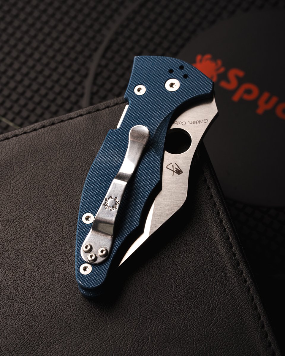 BladeHQ's tweet image. Check out the new cobalt blue Spyderco Yojimbo 2! Designed by personal-defense trainer Michael Janich, its unique Wharncliffe blade and ergonomic G-10 handle make it a natural extension of your hand.

Shop now at the link below!
bit.ly/40bhRJs